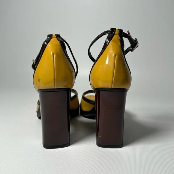 Gucci Stacked Heel Sandal - sz 5B - Picture 5 of 7